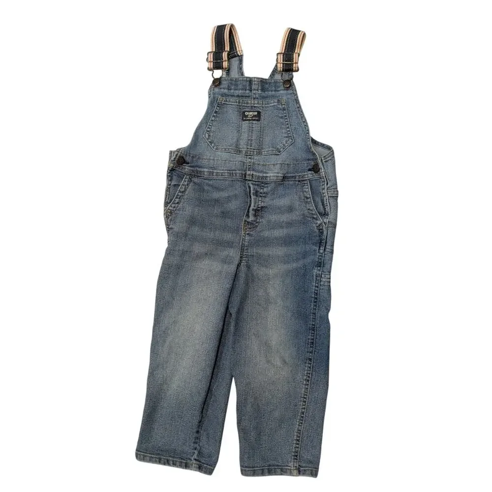 Oshkosh B'Gosh Bib Overalls Denim Size 4T